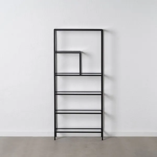 Hyllyt Musta Kristalli Rauta 70 x 23 x 161 cm
