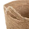 Set of Baskets Natural Rushes 33 x 33 x 38 cm (3 Pieces)