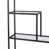 Hyllyt Musta Kristalli Rauta 70 x 23 x 161 cm