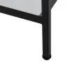 Plaukti Melns Stikls Dzelzs 70 x 23 x 161 cm