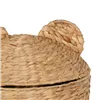 Basket Black Beige Natural Fibre 39 x 39 x 60 cm