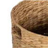 Basket Black Beige Natural Fibre 39 x 39 x 60 cm