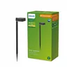 Solar garden lights Philips Vynce 1,5 W 10,5 x 13,5 x 54 cm Black Plastic Squared (2700 K) (Soft green) (1 Unit)