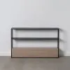 Мебель для прихожей Чёрный Натуральный 122,5 x 22,5 x 75 cm