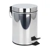 Pedal bin Lifetime Chromed 3 L Silver Baths