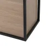 Мебель для прихожей Чёрный Натуральный 122,5 x 22,5 x 75 cm