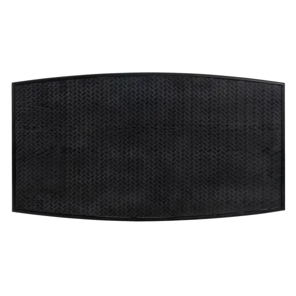 Centrinis stalas OSLO Juoda Natūralus Geležis Medžio MDF 109,5 x 60 x 40,5 cm