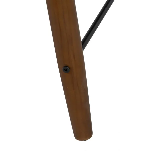 Centrālais galds OSLO Melns Dabisks Dzelzs Koks MDF 109,5 x 60 x 40,5 cm