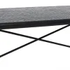 Centrinis stalas OSLO Juoda Natūralus Geležis Medžio MDF 109,5 x 60 x 40,5 cm