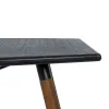 Valgomojo stalas OSLO Juoda Natūralus Medžio Geležis Medžio MDF 179 x 90 x 75 cm