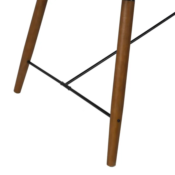 Pusdienu galds OSLO Melns Dabisks Koks Dzelzs Koks MDF 179 x 90 x 75 cm