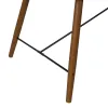 Pusdienu galds OSLO Melns Dabisks Koks Dzelzs Koks MDF 179 x 90 x 75 cm