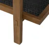 Hyllyt OSLO Musta Luonnollinen Rauta 107 x 40 x 80 cm