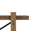 Hyllyt OSLO Musta Luonnollinen Rauta 107 x 40 x 80 cm