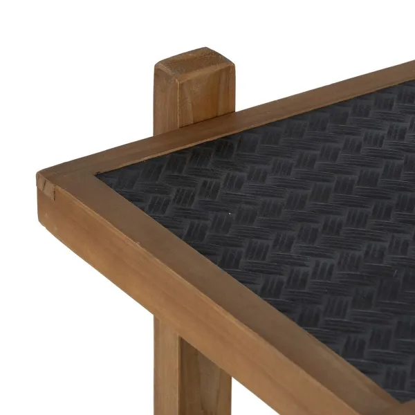 Hyllyt OSLO Musta Luonnollinen Rauta 107 x 40 x 80 cm