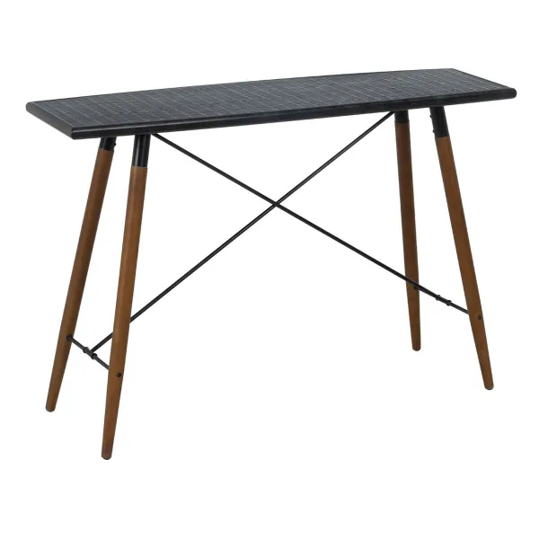 Мебель для прихожей OSLO Чёрный Натуральный 120 x 38 x 81 cm