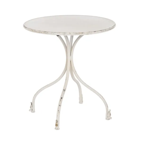 Side table Cream Iron 70 x 70 x 75 cm