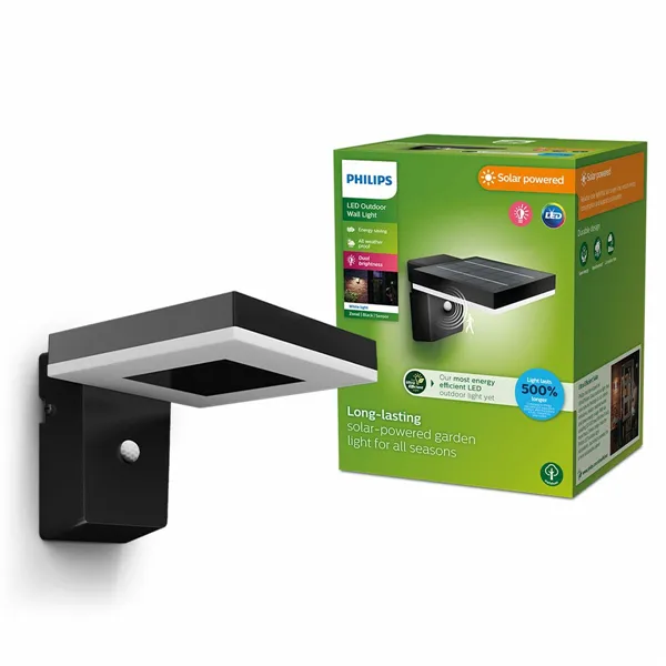 Wall Light Philips 1,3 W 250 Lm Solar Squared (3000 K)