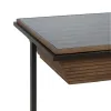 Olohuoneen pöytä Musta Luonnollinen Rauta Kuusi 120 x 60 x 43,5 cm