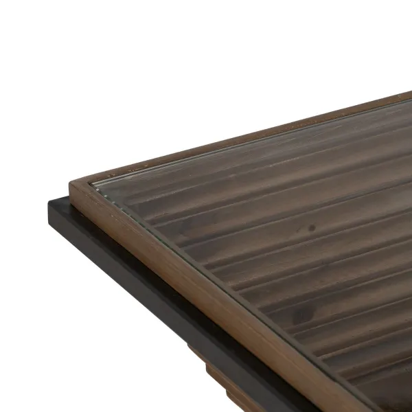 Centrinis stalas Juoda Natūralus Geležis Eglės mediena 120 x 60 x 43,5 cm