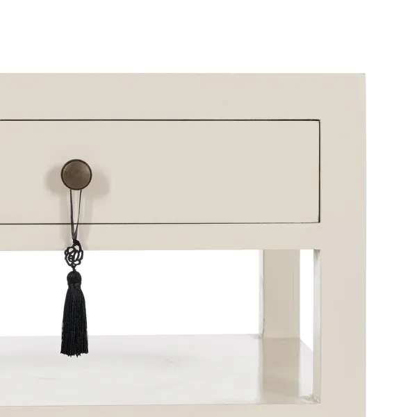 Öökapp ORIENTE Valge Puit MDF 50 x 40 x 66 cm