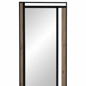 Sieninis veidrodis NUDE Juoda Rusvai gelsva 45 x 2 x 100 cm