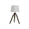 Desk lamp Home ESPRIT White Brown Wood 36 x 36 x 60 cm