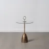 Вспомогательный стол Позолоченный Стеклянный Железо 50 x 50 x 75,5 cm