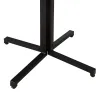 Galds Melns Dabisks Koks MDF 60 x 60 x 75 cm