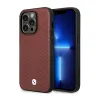 BMW Leather Diamond Pattern MagSafe - Case for iPhone 14 Pro Max (Burgundian)