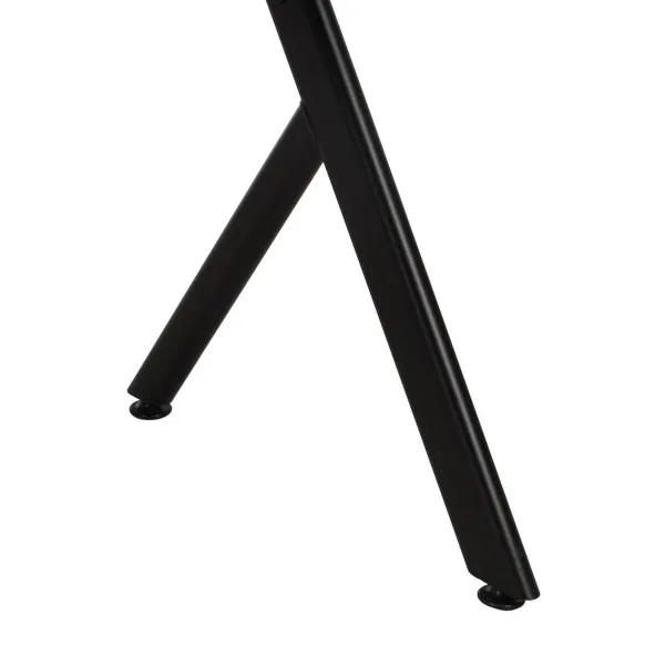 Письменный стол Деревянный MDF Чёрный Натуральный 120 x 60 x 75 cm