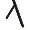 Desk MDF Wood Black Natural 120 x 60 x 75 cm