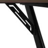 Письменный стол Деревянный MDF Чёрный Натуральный 120 x 60 x 75 cm