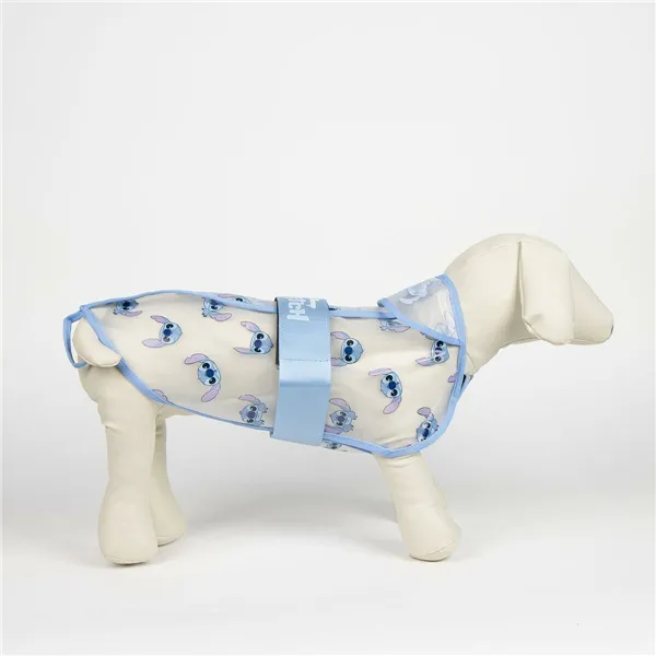 Dog raincoat Stitch Blue M