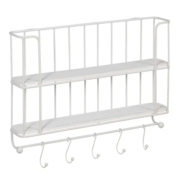 Riiulid Valge Raud 66,5 x 14 x 44,5 cm