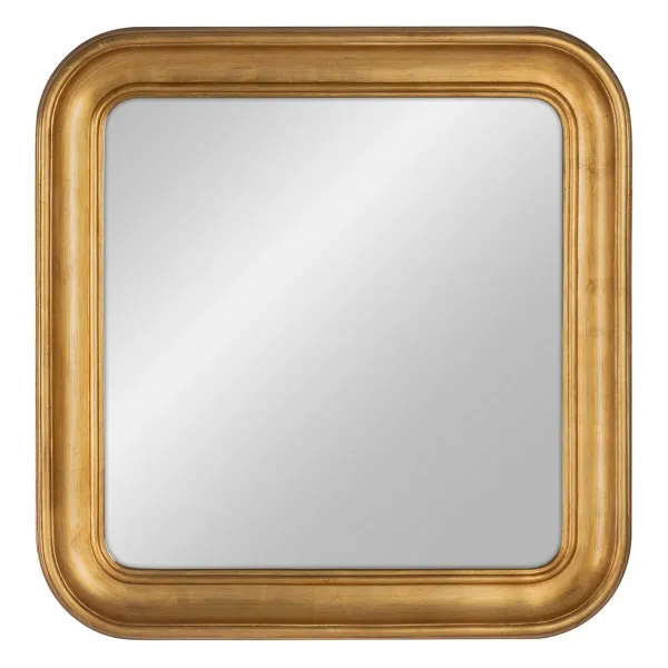 Настенное зеркало Позолоченный 80 x 10 x 80 cm 80 x 80 cm