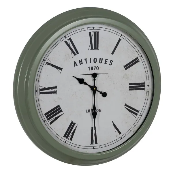 Wall Clock Green Iron 70 x 70 x 6,5 cm