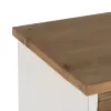 Komoda Balta Rusvai gelsva Geležis Eglės mediena 94 x 35 x 108 cm