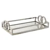 Tray Home ESPRIT Silver Modern 30 x 17 x 7 cm