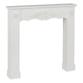 Решетка камина Белый древесина ели Деревянный MDF 105 x 17 x 103 cm
