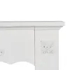 Kamīns Balts Egles koksne Koks MDF 105 x 17 x 103 cm