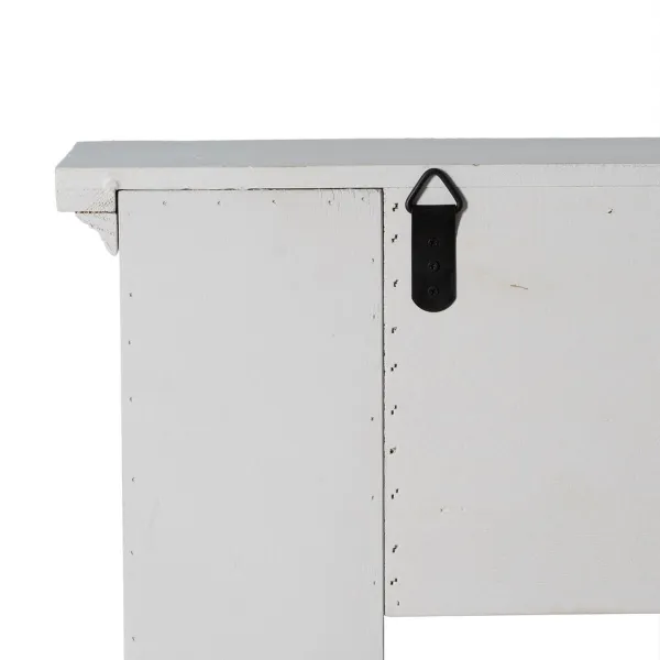Kamīns Balts Egles koksne Koks MDF 105 x 17 x 103 cm