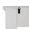 Решетка камина Белый древесина ели Деревянный MDF 105 x 17 x 103 cm