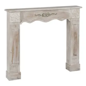 Решетка камина Бежевый древесина ели Деревянный MDF 116 x 20 x 102 cm