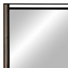 Sieninis veidrodis NUDE Juoda Rusvai gelsva 70 x 2 x 70 cm