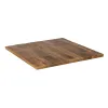 Table top Kvadrāta Bēšs Mango koks 80 x 80 x 3 cm