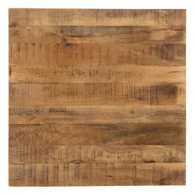 Table top Squared Beige Mango wood 80 x 80 x 3 cm