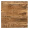 Table top Squared Beige Mango wood 80 x 80 x 3 cm