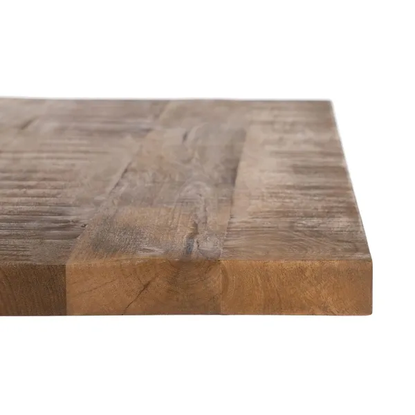 Table top Squared Beige Mango wood 80 x 80 x 3 cm
