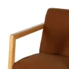 Keinutuoli Ruskea Beige Kumipuu Materiaali 60 x 83 x 72 cm